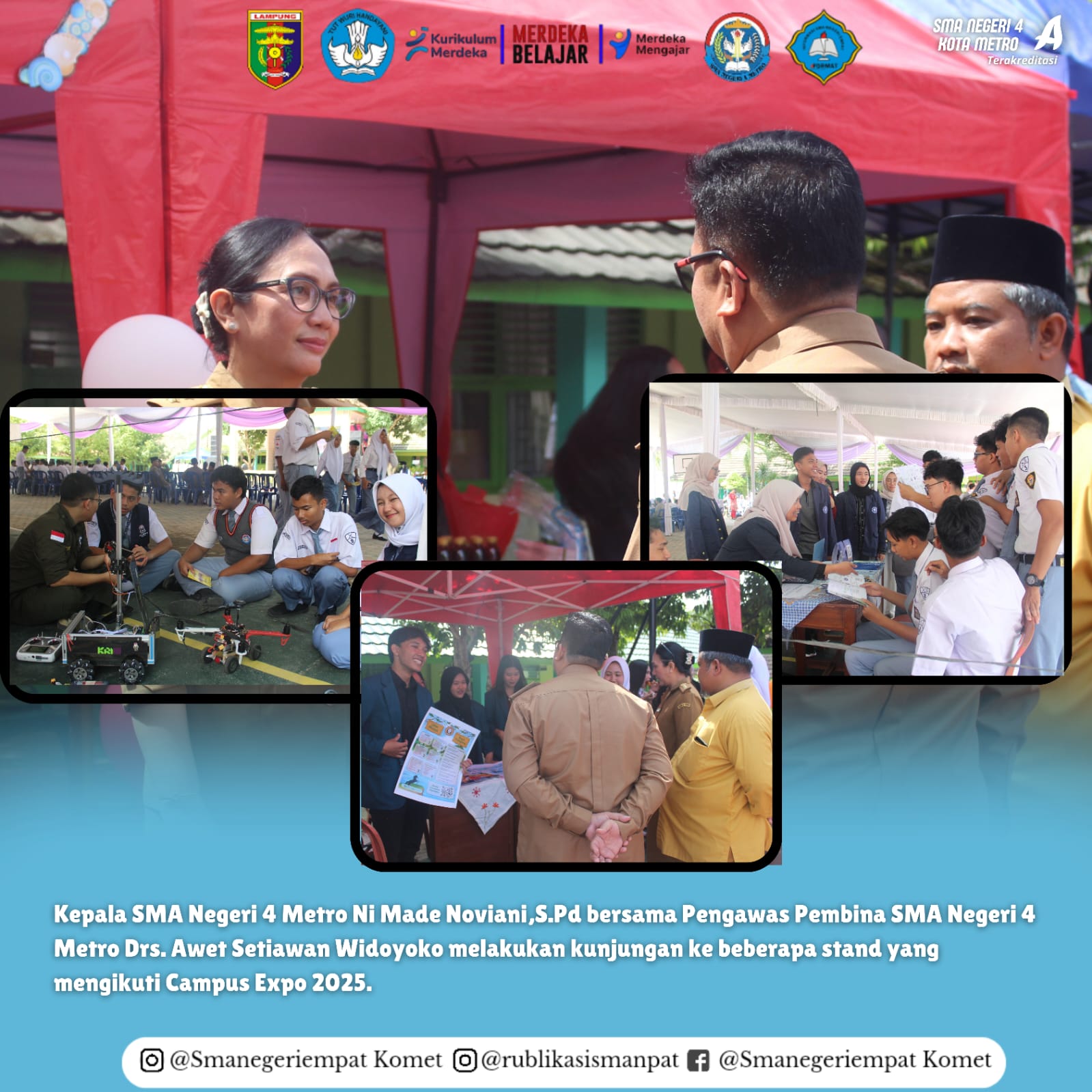 SMA Negeri 4 Metro Menggelar Campus Expo 2025