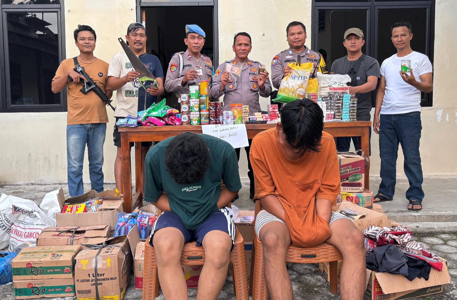 Polsek Menggala Tangkap Dua Pelaku Curat Toko Sembako, Salah Satunya Berstatus Pelajar