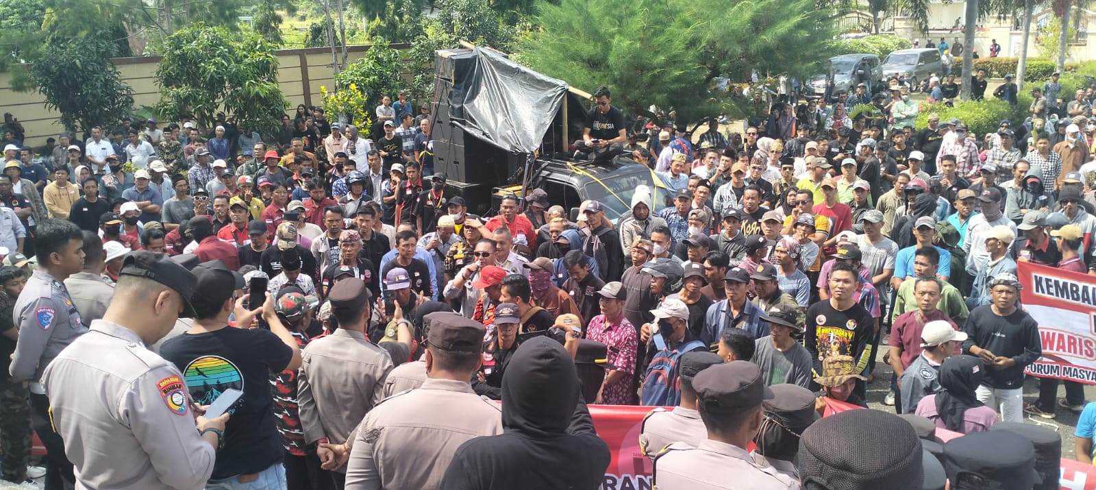 DPRD Pesawaran Dorong Terlaksananya Pengukuran Ulang Lahan HGU 02 dan HGU 04 PTPN 1 Regional 7 Way Berulu