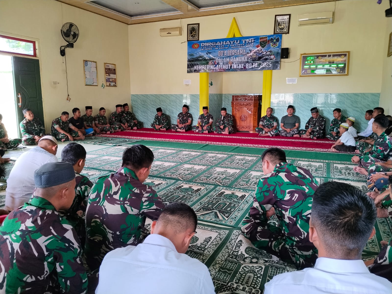Jelang Peringatan HUT TNI ke-80 Tahun 2025, Kodim 0424/Tanggamus Gelar Doa Bersama