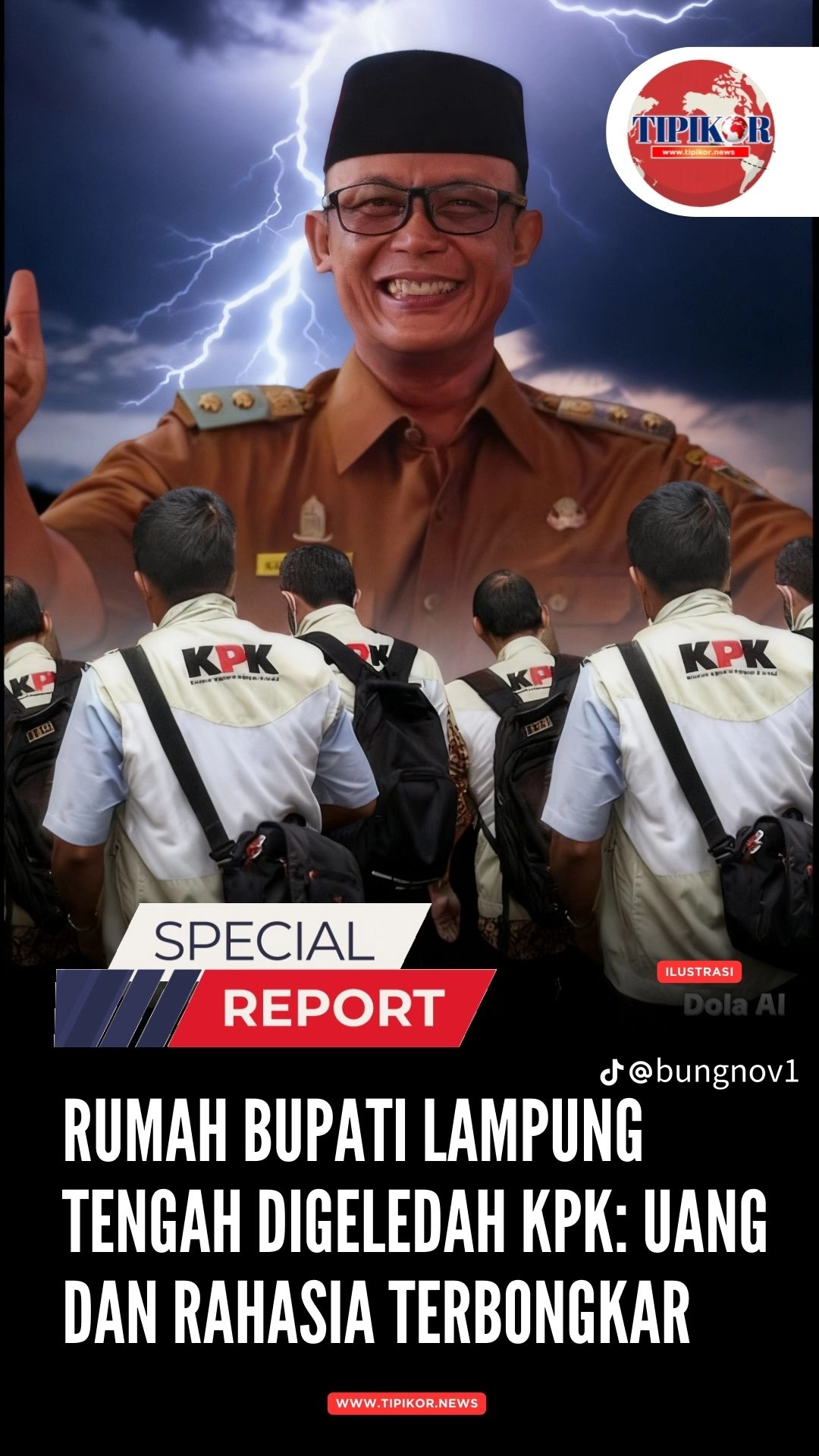 RUMAH BUPATI LAMPUNG TENGAH DIGELEDAH KPK: UANG DAN RAHASIA TERBONGKAR