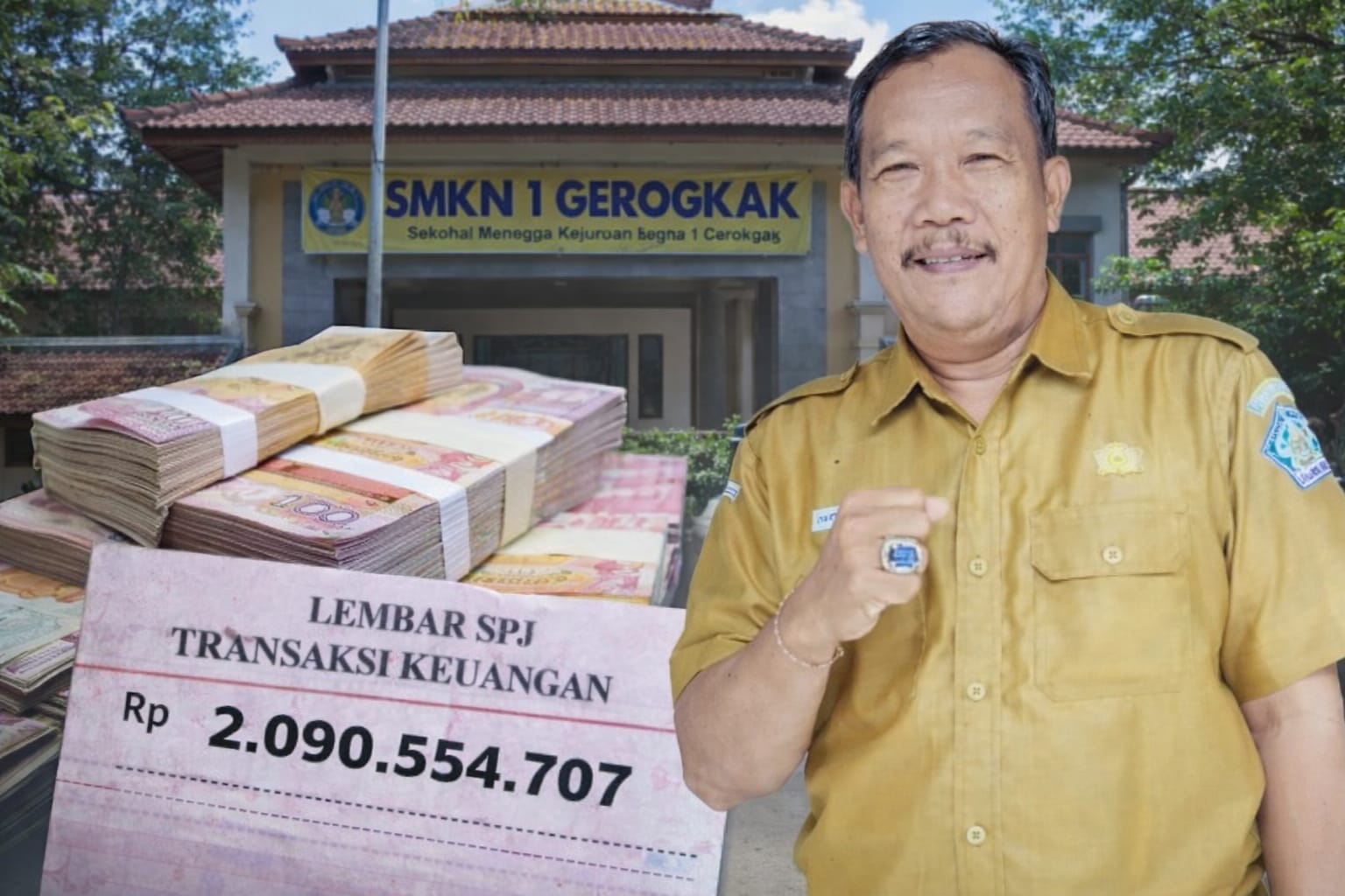 DANA BOS TAHUN 2025 DI SMK NEGERI 1 GEROKGAK PROVINSI BALI DIDUGA DI MARK UP KEPALA SEKOLAH DENGAN TOTAL ANGGARAN TA 2025 MENCAPAI Rp 2.090.554.707