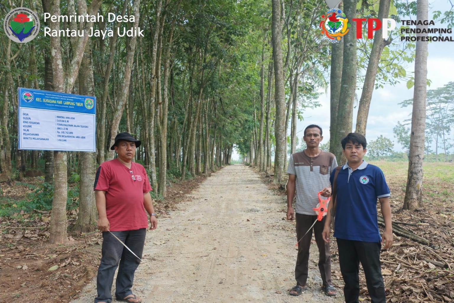 Pemdes Rantau Jaya Udik Bangun Jalan Telford Sepanjang 1.063 Meter pada 2025