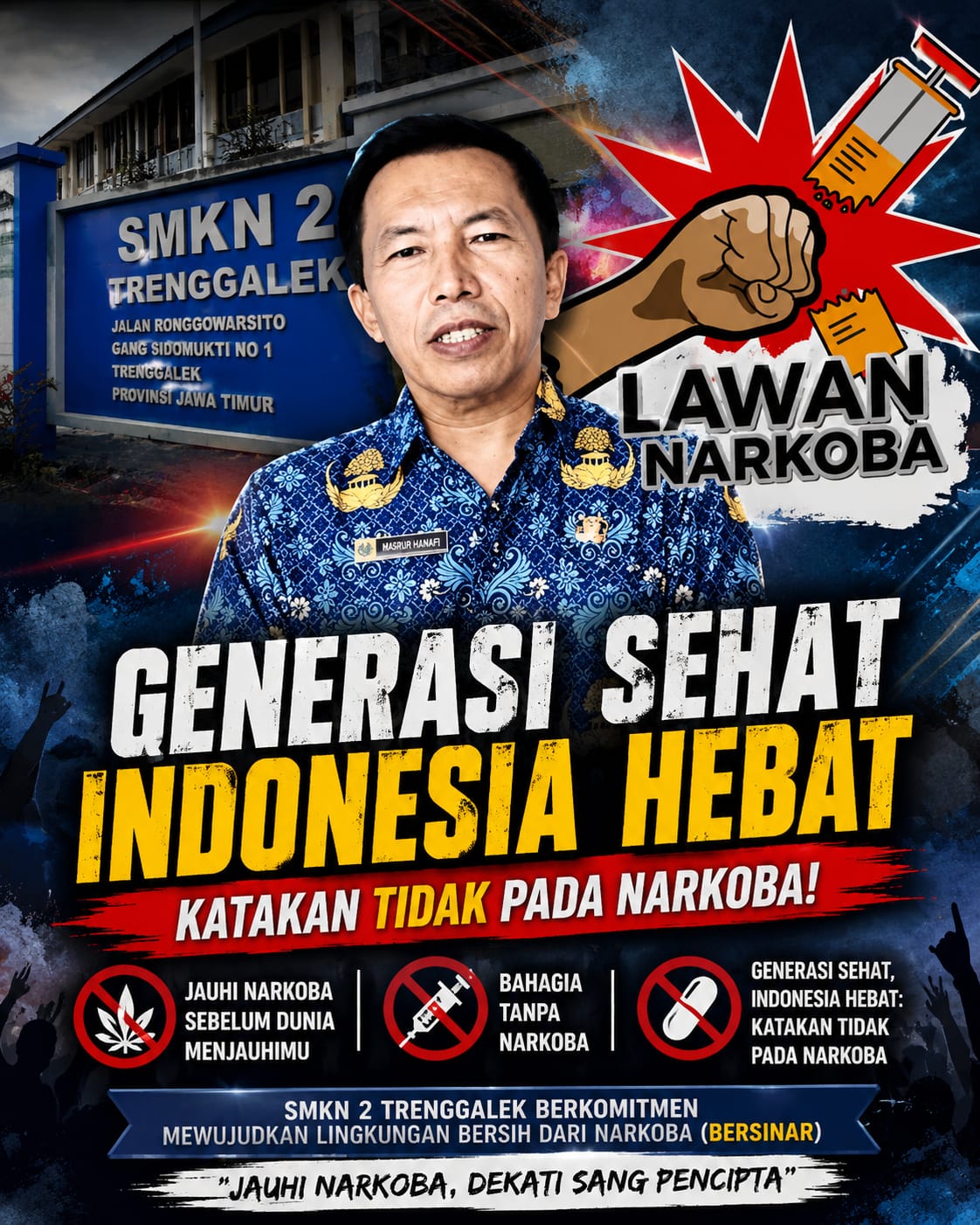 SMKN 2 TRENGGALEK Jalan Ronggowarsito Gang Sidomukti No. 1, Trenggalek, Provinsi Jawa Timur