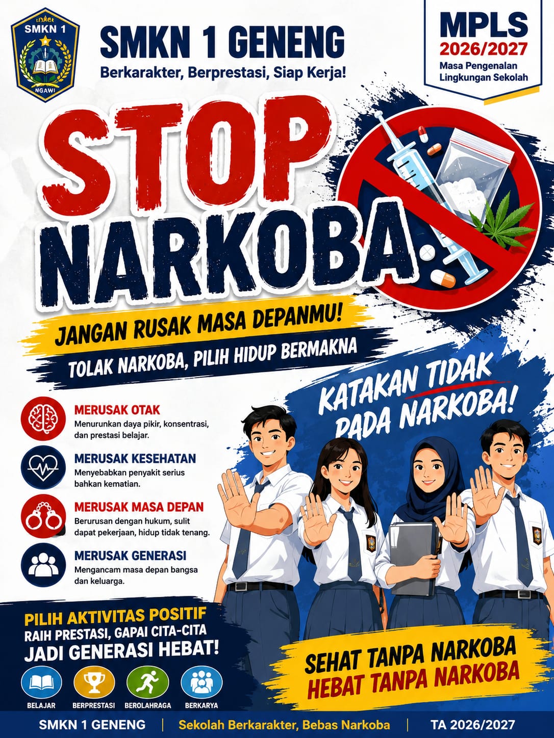 SMKN 1 Geneng Siap Perkuat Edukasi Bahaya Narkoba pada Tahun Ajaran 2026/2027