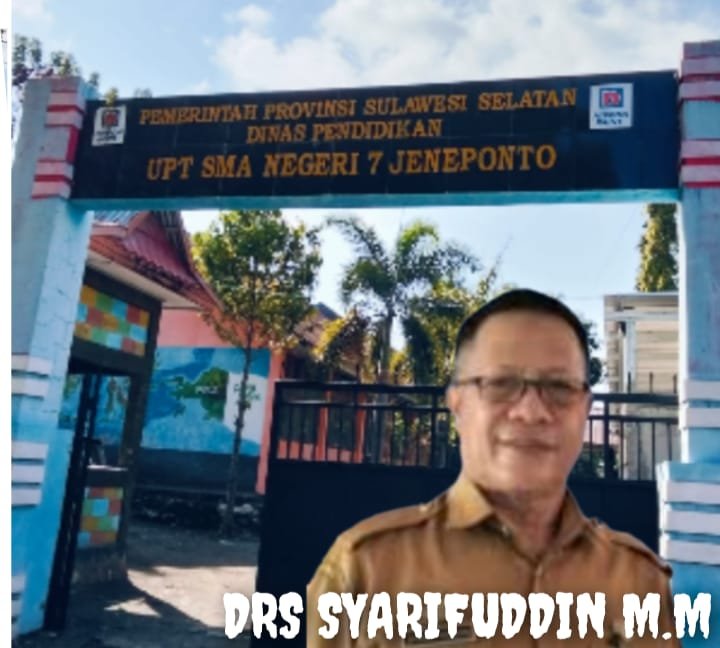 PRESTASI GEMILANG DI SMA NEGERI 07 JENEPONTO TIDAK LEPAS DARI SOSOK PEMIMPIN YANG TEGAS DAN BERMARTABAT