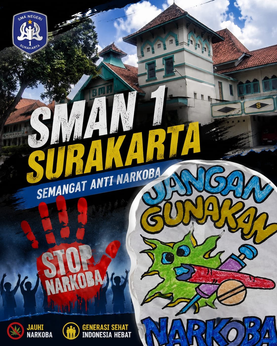 SMAN 1 SURAKARTA, YANG BERALAMAT DI JALAN MONGINSIDI NOMOR 40, KELURAHAN GILINGAN, KECAMATAN BANJARSARI, KOTA SURAKARTA, PROVINSI JAWA TENGAH