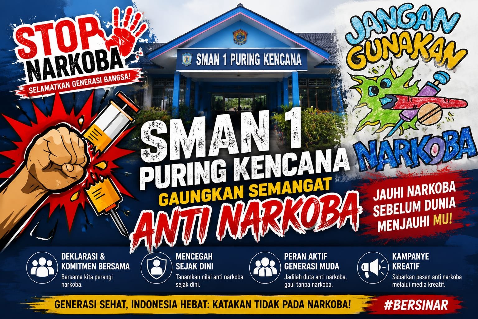 SMAN 1 PURING KENCANA YANG BERALAMAT DI JALAN SUNGAI ANGKUNG, DESA SUNGAI ANTU, KECAMATAN PURING KENCANA, KABUPATEN KAPUAS HULU, PROVINSI KALIMANTAN BARAT